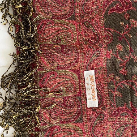 Red/brown pashmina scarf - Picture 1 of 4
